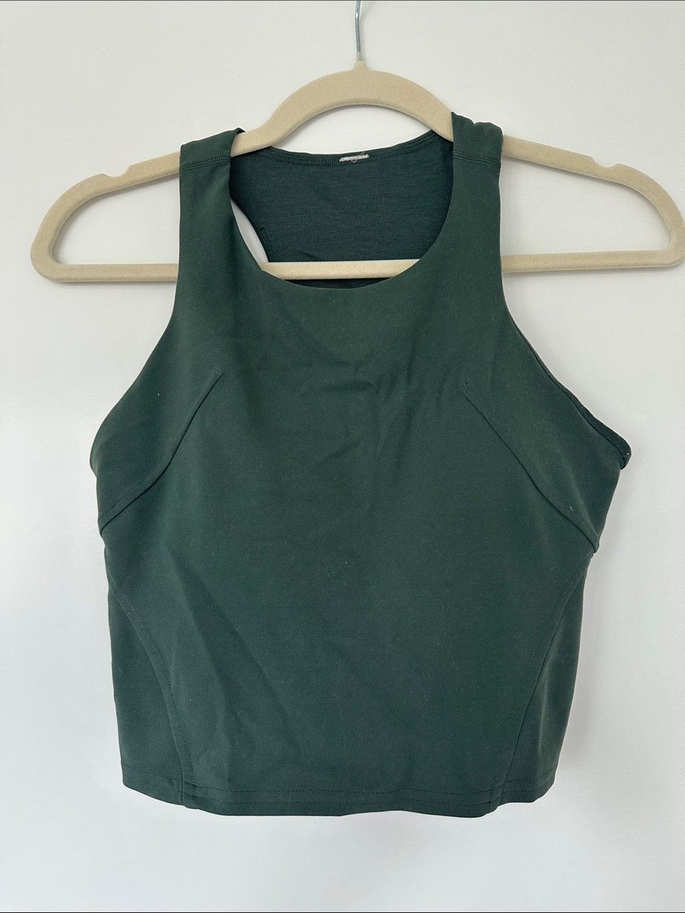 lululemon athletica Deep Green High-Neck Racerback Crop